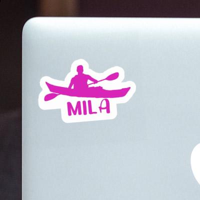 Mila Sticker Kayaker Laptop Image