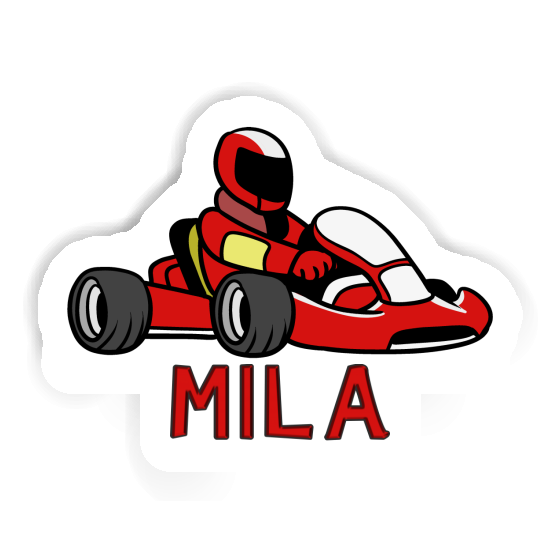 Pilote de kart Autocollant Mila Gift package Image