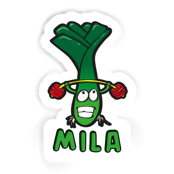 Sticker Weight Lifter Mila Image