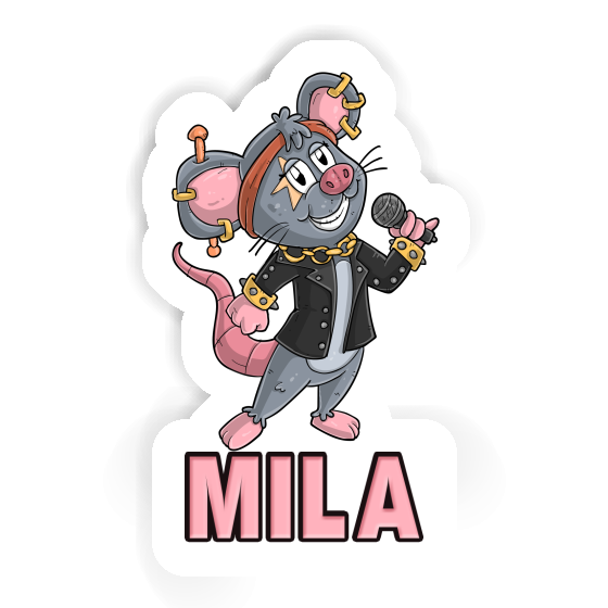 Mila Sticker Singer Laptop Image