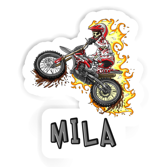 Dirt Biker Sticker Mila Laptop Image