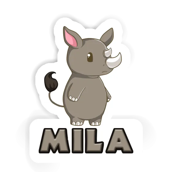 Sticker Rhinoceros Mila Image