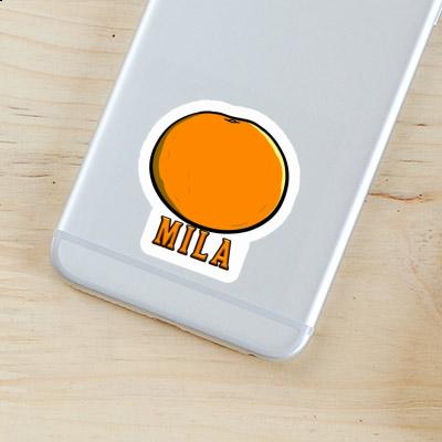 Sticker Orange Mila Notebook Image