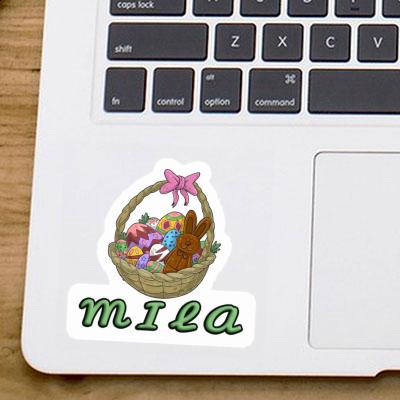 Mila Sticker Easter basket Notebook Image