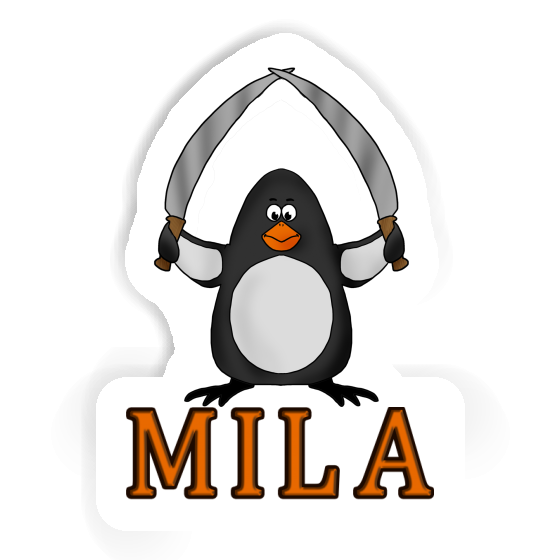 Fighting Penguin Sticker Mila Gift package Image