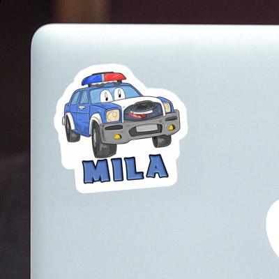 Mila Sticker Police Car Laptop Image