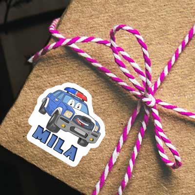 Mila Sticker Police Car Gift package Image