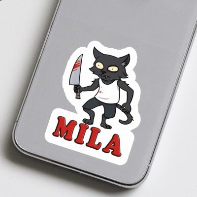 Psycho Cat Sticker Mila Image