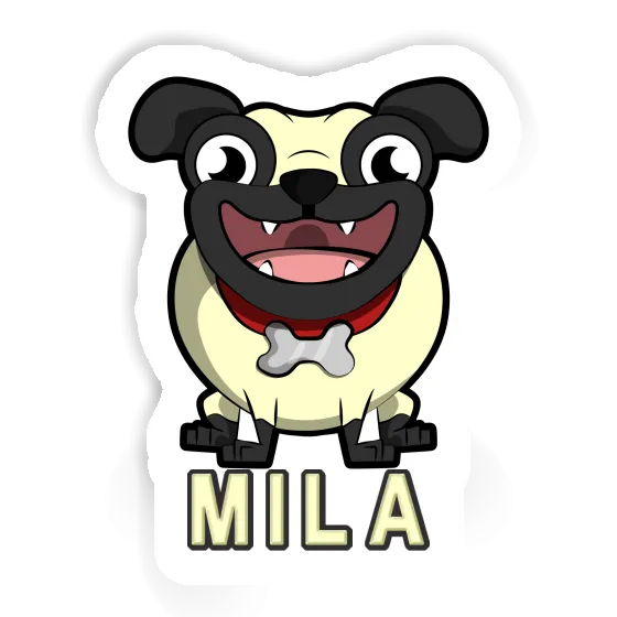 Pug Sticker Mila Image