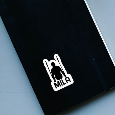 Mila Sticker Ring gymnast Notebook Image