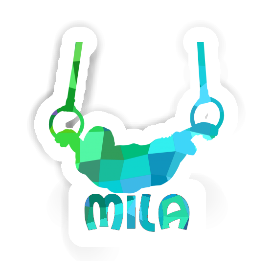 Sticker Ring gymnast Mila Laptop Image