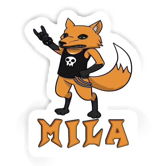 Rocker Fox Sticker Mila Gift package Image