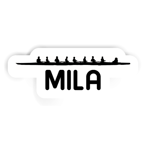 Mila Sticker Ruderboot Laptop Image