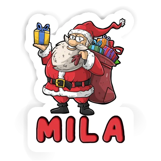 Sticker Santa Claus Mila Gift package Image