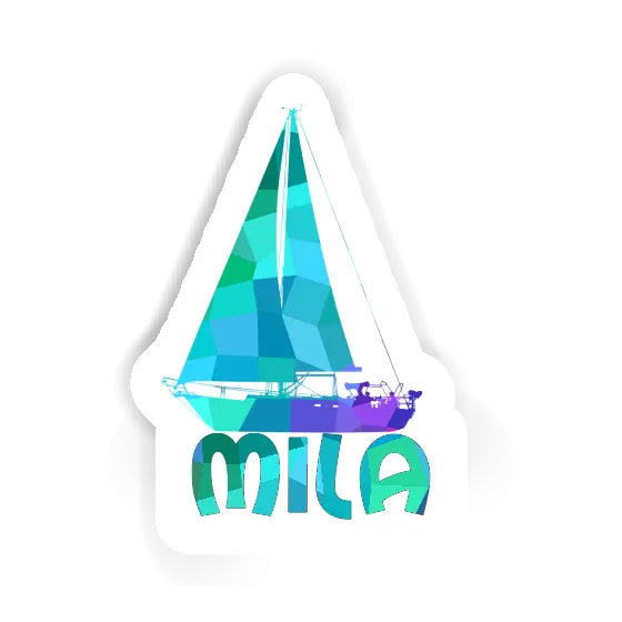 Sticker Mila Sailboat Image