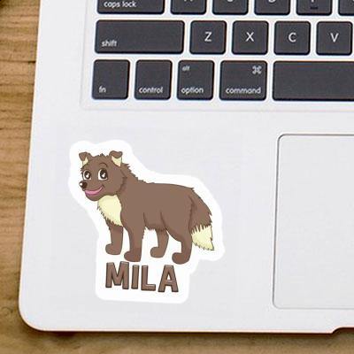 Chien de berger Autocollant Mila Laptop Image