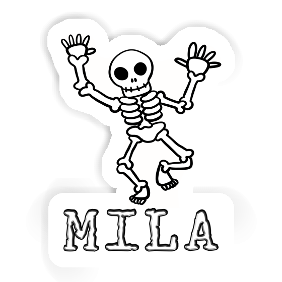 Sticker Skeleton Mila Gift package Image