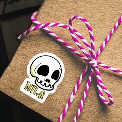 Skull Sticker Mila Notebook Image