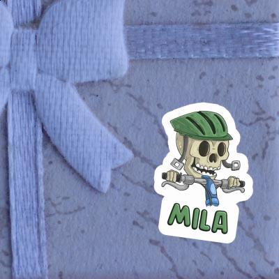 Biker Sticker Mila Laptop Image