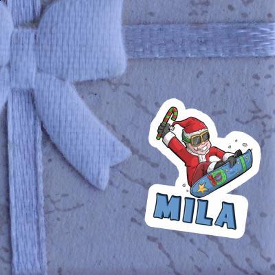 Mila Sticker Snowboarder Image