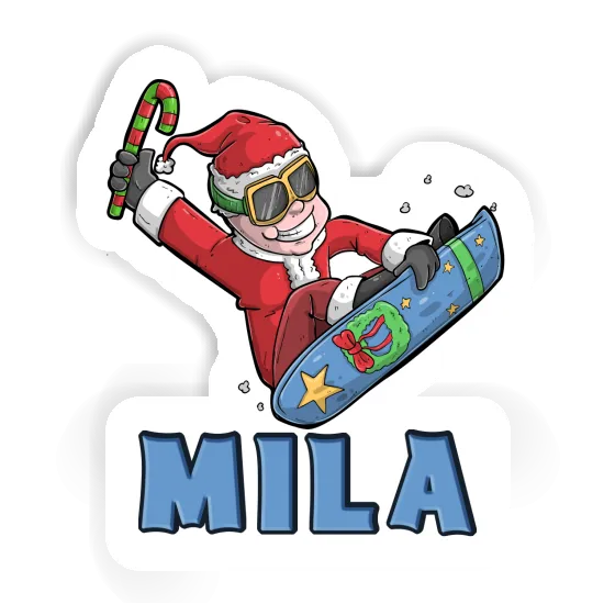 Mila Sticker Snowboarder Gift package Image