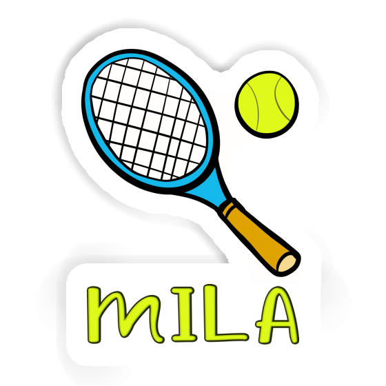 Sticker Tennis Racket Mila Notebook Image