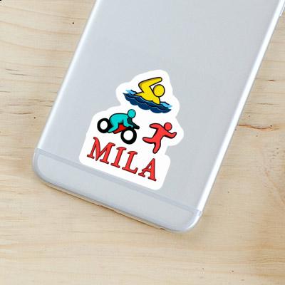 Triathlete Sticker Mila Notebook Image