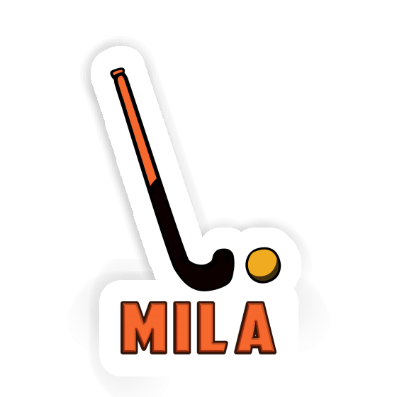 Mila Sticker Floorball Stick Laptop Image