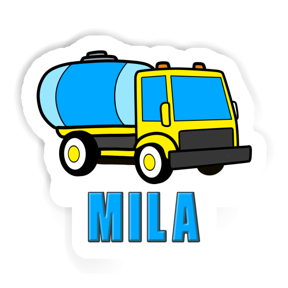 Mila Sticker Water Truck Notebook Image