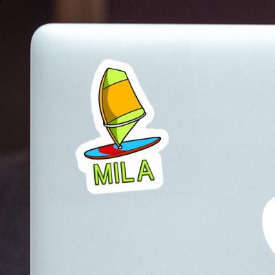 Mila Sticker Windsurf Board Laptop Image