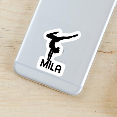 Mila Sticker Yoga Woman Notebook Image