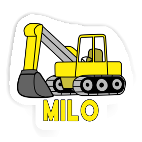 Excavator Sticker Milo Image