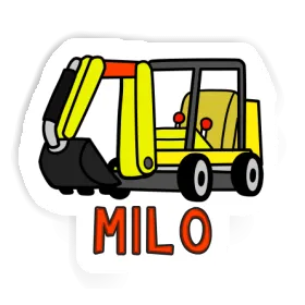 Sticker Milo Mini-Excavator Image