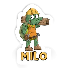 Sticker Construction worker Milo Image