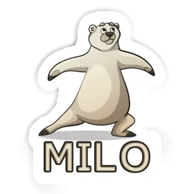 Yoga Bear Sticker Milo Image