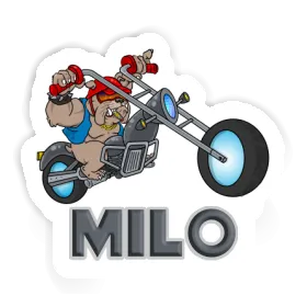 Biker Sticker Milo Image