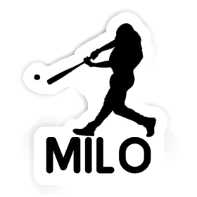 Sticker Milo Baseball Player Image