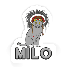 Milo Sticker American Indian Image