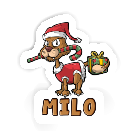 Milo Sticker Christmas Cat Image