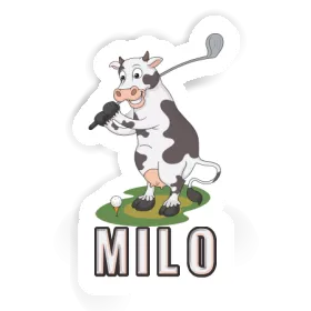 Sticker Golf Cow Milo Image