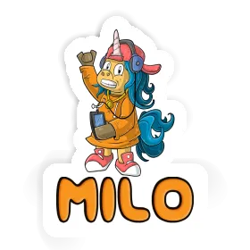 Sticker Hip-Hop Unicorn Milo Image