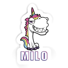 Sticker Grinning Unicorn Milo Image