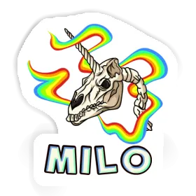 Unicorn Skull Sticker Milo Image