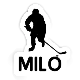 Hockey Player Sticker Milo Image