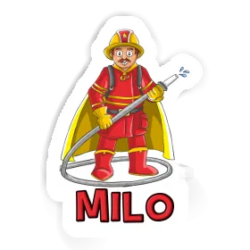 Sticker Milo Firefighter Image