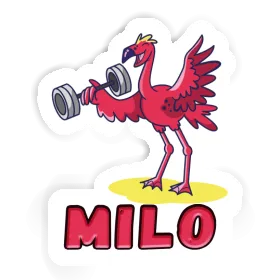 Weight Lifter Sticker Milo Image