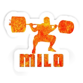 Weightlifter Sticker Milo Image