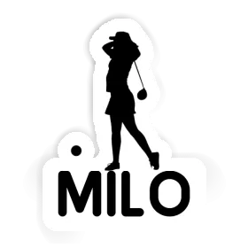 Milo Sticker Golfer Image