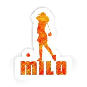 Sticker Golfer Milo Image