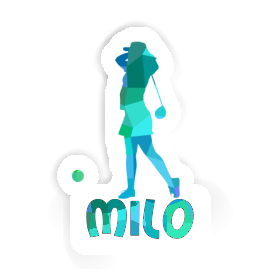 Milo Sticker Golfer Image